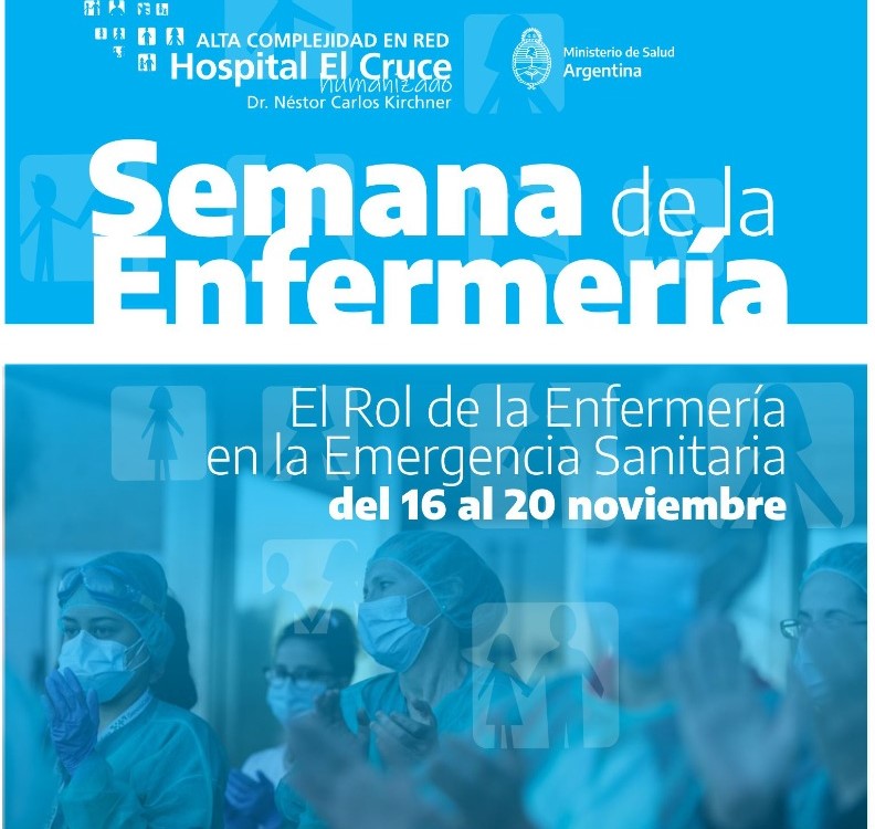 Del 16 al 20 de noviembre se realizará la Semana de la Enfermería “El rol de la enfermería en la emergencia sanitaria 2020”