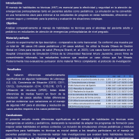 Manejo de Habilidades No Técnicas en el Abordaje de Pacientes Adultos y Pediátricos en estudiantes de pregrado de atención de emergencias prehospitalarias.