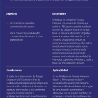 Comunicación aumentativa y alternativa: intervención de terapia ocupacional en un adolescente dentro de Unidad de Terapia Intensiva